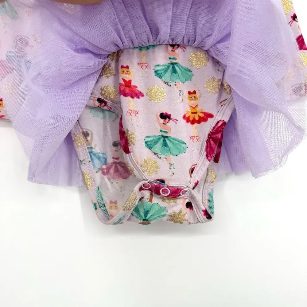 Posh‎ Peanut Adalyn Tulle Tutu Bodysuit Dress 6-12 Months Ballerina